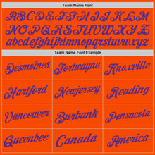 Load image into Gallery viewer, Custom Orange Purple Authentic Throwback Basketball Jersey