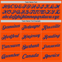 Load image into Gallery viewer, Custom Orange Royal Authentic Throwback Basketball Jersey