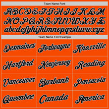 Load image into Gallery viewer, Custom Orange Black-Gray Authentic Throwback Basketball Jersey