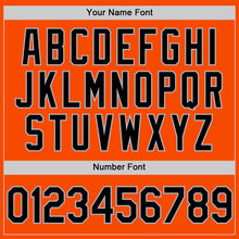 Load image into Gallery viewer, Custom Orange Black-Gray Authentic Throwback Basketball Jersey