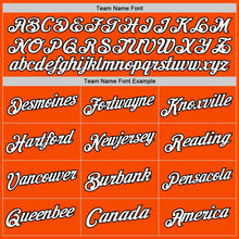 Load image into Gallery viewer, Custom Orange White-Black Authentic Throwback Basketball Jersey