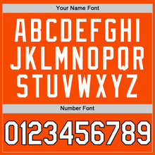 Load image into Gallery viewer, Custom Orange White-Black Authentic Throwback Basketball Jersey