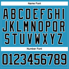 Load image into Gallery viewer, Custom Panther Blue Black-White Hockey Lace Neck Jersey