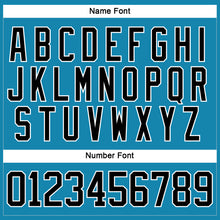 Load image into Gallery viewer, Custom Panther Blue Black-White Hockey Jersey