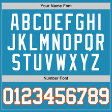 Load image into Gallery viewer, Custom Panther Blue White-Orange Authentic Basketball Jersey