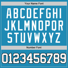 Load image into Gallery viewer, Custom Panther Blue White-Black Authentic Basketball Jersey