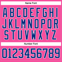 Load image into Gallery viewer, Custom Pink Royal-White Hockey Lace Neck Jersey