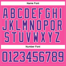 Load image into Gallery viewer, Custom Pink Purple-White Hockey Lace Neck Jersey