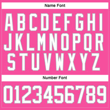 Load image into Gallery viewer, Custom Pink White-Gray Hockey Lace Neck Jersey