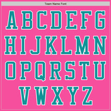 Load image into Gallery viewer, Custom Pink Teal-White Authentic Baseball Jersey