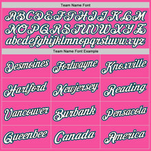 Load image into Gallery viewer, Custom Pink Black-Teal Authentic Throwback Basketball Jersey