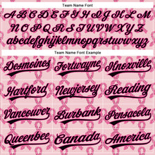 Load image into Gallery viewer, Custom Pink Black 3D Pink Ribbon Breast Cancer Awareness Month Women Health Care Support Performance Polo Shirt