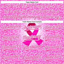 Load image into Gallery viewer, Custom Deep Pink Pink-White 3D Pink Ribbon Breast Cancer Awareness Month Women Health Care Support Performance Polo Shirt