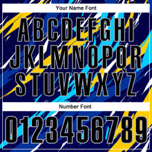 Load image into Gallery viewer, Custom Navy Black-Gray 3D Bowling Performance Polo Shirt