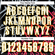 Load image into Gallery viewer, Custom Black White-Gold 3D Bowling Performance Polo Shirt