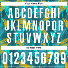 Load image into Gallery viewer, Custom Teal Old Gold-White 3D Bowling Line Performance Polo Shirt