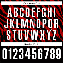 Load image into Gallery viewer, Custom Black Red-White 3D Bowling Dot Performance Polo Shirt