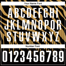 Load image into Gallery viewer, Custom Black Old Gold-White 3D Bowling Dot Performance Polo Shirt