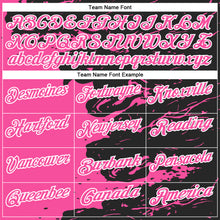 Load image into Gallery viewer, Custom Black Pink-White 3D Bowling Splash Ink Performance Polo Shirt