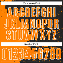 Load image into Gallery viewer, Custom Black Bay Orange-White 3D Bowling Splash Ink Performance Polo Shirt