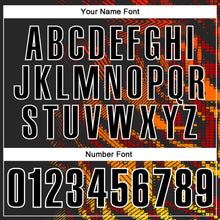 Load image into Gallery viewer, Custom Black Red-White 3D Bowling Geometric Shape Performance Polo Shirt