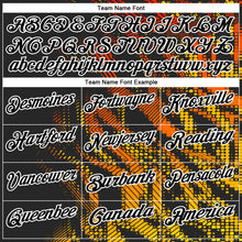 Load image into Gallery viewer, Custom Black Gold-White 3D Bowling Geometric Shape Performance Polo Shirt