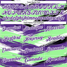 Load image into Gallery viewer, Custom Pea Green Purple-Black 3D Bowling Abstract Grunge Art Performance Polo Shirt