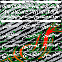 Load image into Gallery viewer, Custom Gray Black Red-Grass Green3D Bowling Line Performance Polo Shirt