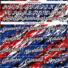 Load image into Gallery viewer, Custom Black Red-Royal 3D Bowling Abstract Grunge Art Performance Polo Shirt