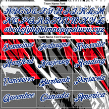 Load image into Gallery viewer, Custom Black Royal Gray-Red 3D Bowling Abstract Grunge Art Performance Polo Shirt