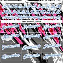 Load image into Gallery viewer, Custom Black Light Blue Gray-Pink 3D Bowling Abstract Grunge Art Performance Polo Shirt