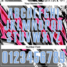 Load image into Gallery viewer, Custom Black Light Blue Gray-Pink 3D Bowling Abstract Grunge Art Performance Polo Shirt