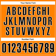 Load image into Gallery viewer, Custom Bay Orange Black-White 3D Bowling Tattoos Performance Polo Shirt