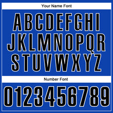 Load image into Gallery viewer, Custom Thunder Blue Black-White 3D Bowling Tattoos Performance Polo Shirt