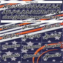 Load image into Gallery viewer, Custom Navy Black-White 3D Bowling Star Performance Polo Shirt