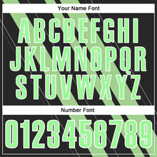 Load image into Gallery viewer, Custom Black Pea Green-White 3D Bowling Line Shape Performance Polo Shirt