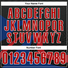 Load image into Gallery viewer, Custom Black Red-Royal 3D Bowling Geometric Shape Performance Polo Shirt