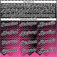 Load image into Gallery viewer, Custom Black Pink-Gray 3D Bowling Geometric Shape Performance Polo Shirt