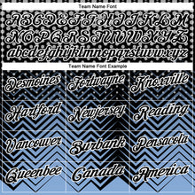 Load image into Gallery viewer, Custom Black Light Blue-Gray 3D Bowling Geometric Shape Performance Polo Shirt