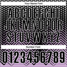 Load image into Gallery viewer, Custom Black Light Purple-Gray 3D Bowling Geometric Shape Performance Polo Shirt