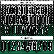 Load image into Gallery viewer, Custom Black Kelly Green-Gray 3D Bowling Geometric Shape Performance Polo Shirt