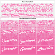 Load image into Gallery viewer, Custom White Pink 3D Pattern Design Gradient Square Shape Performance Polo Shirt