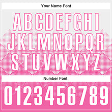 Load image into Gallery viewer, Custom White Pink 3D Pattern Design Gradient Square Shape Performance Polo Shirt