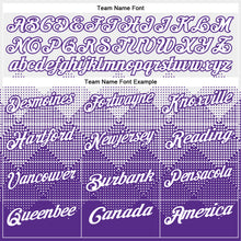 Load image into Gallery viewer, Custom White Purple 3D Pattern Design Gradient Square Shape Performance Polo Shirt