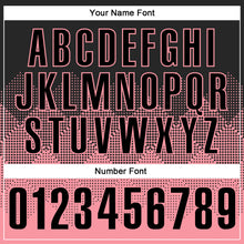 Load image into Gallery viewer, Custom Black Medium Pink 3D Pattern Design Gradient Square Shape Performance Polo Shirt