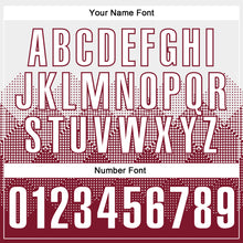 Load image into Gallery viewer, Custom White Crimson 3D Pattern Design Gradient Square Shape Performance Polo Shirt