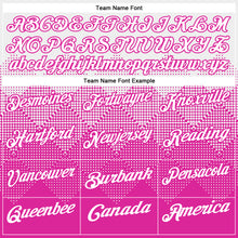 Load image into Gallery viewer, Custom White Deep Pink 3D Pattern Design Gradient Square Shape Performance Polo Shirt