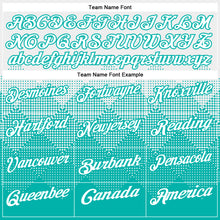 Load image into Gallery viewer, Custom White Aqua 3D Pattern Design Gradient Square Shape Performance Polo Shirt