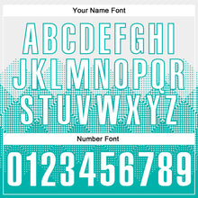 Load image into Gallery viewer, Custom White Aqua 3D Pattern Design Gradient Square Shape Performance Polo Shirt