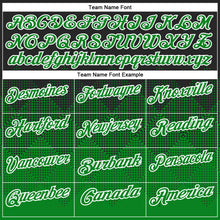 Load image into Gallery viewer, Custom Black Grass Green-White 3D Pattern Design Gradient Square Shape Performance Polo Shirt